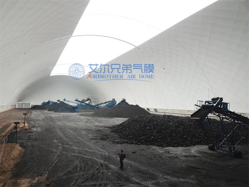 氣膜建筑：新型儲煤建筑，有效改善煤場與環(huán)境的關系